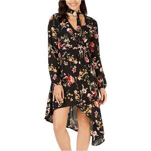 Project 28 Womens Choker Asymmetrical Dress, Black, NWT